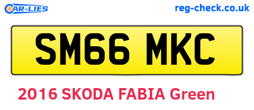 SM66MKC are the vehicle registration plates.