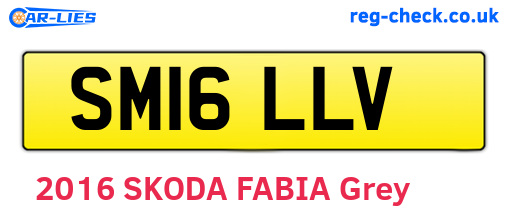 SM16LLV are the vehicle registration plates.