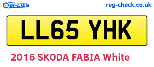 LL65YHK are the vehicle registration plates.