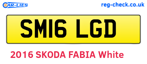 SM16LGD are the vehicle registration plates.