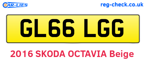 GL66LGG are the vehicle registration plates.
