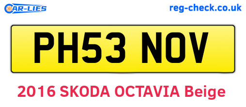 PH53NOV are the vehicle registration plates.
