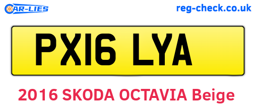 PX16LYA are the vehicle registration plates.