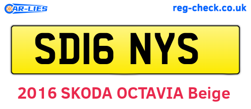 SD16NYS are the vehicle registration plates.