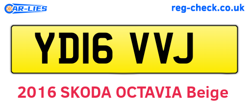 YD16VVJ are the vehicle registration plates.