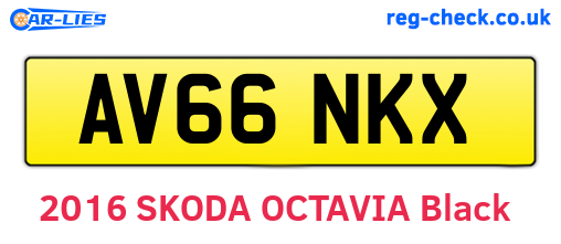 AV66NKX are the vehicle registration plates.