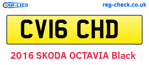 CV16CHD are the vehicle registration plates.