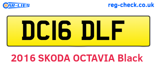 DC16DLF are the vehicle registration plates.