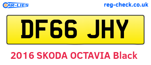 DF66JHY are the vehicle registration plates.