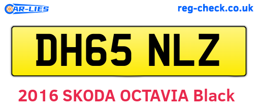 DH65NLZ are the vehicle registration plates.