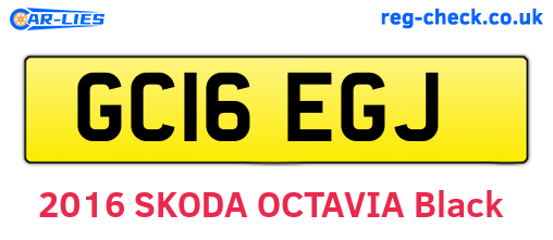 GC16EGJ are the vehicle registration plates.