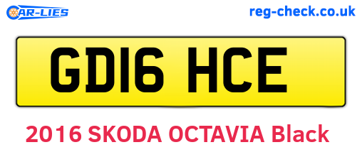 GD16HCE are the vehicle registration plates.