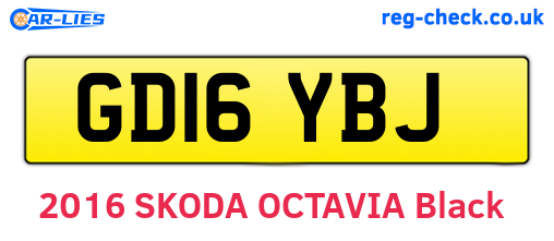 GD16YBJ are the vehicle registration plates.
