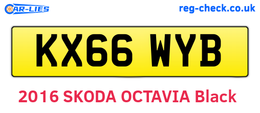 KX66WYB are the vehicle registration plates.