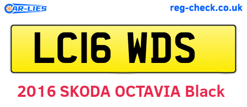 LC16WDS are the vehicle registration plates.