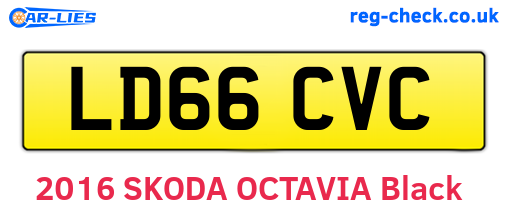 LD66CVC are the vehicle registration plates.