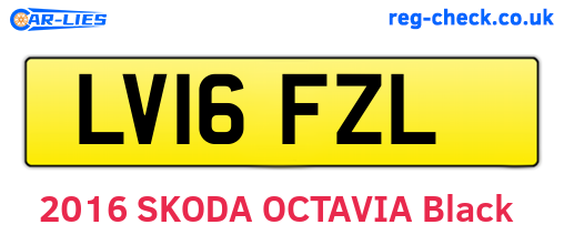 LV16FZL are the vehicle registration plates.