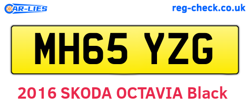 MH65YZG are the vehicle registration plates.