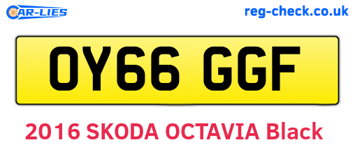 OY66GGF are the vehicle registration plates.