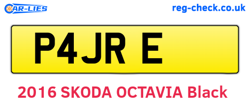 P4JRE are the vehicle registration plates.