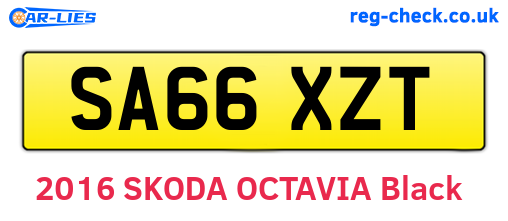 SA66XZT are the vehicle registration plates.
