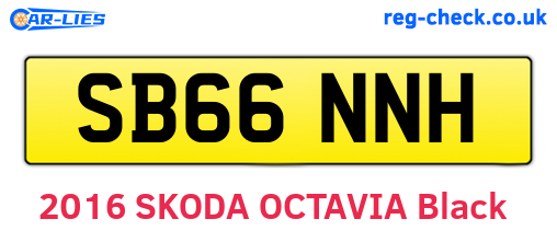 SB66NNH are the vehicle registration plates.
