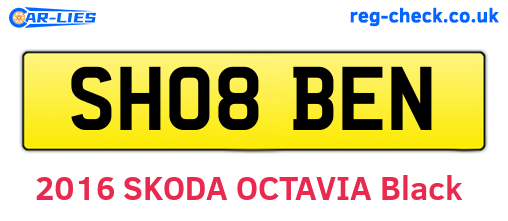 SH08BEN are the vehicle registration plates.