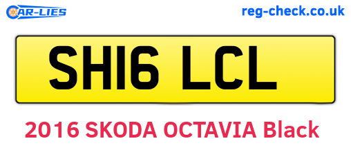 SH16LCL are the vehicle registration plates.