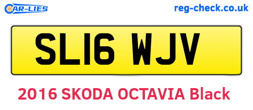 SL16WJV are the vehicle registration plates.