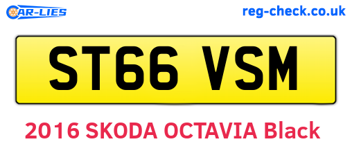 ST66VSM are the vehicle registration plates.
