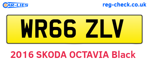 WR66ZLV are the vehicle registration plates.