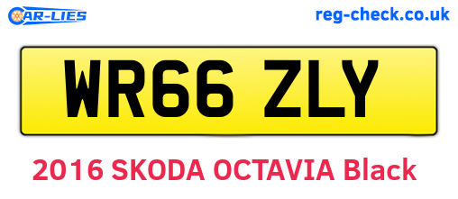 WR66ZLY are the vehicle registration plates.