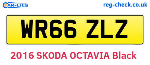 WR66ZLZ are the vehicle registration plates.