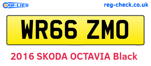 WR66ZMO are the vehicle registration plates.