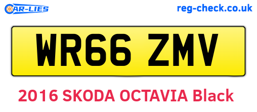 WR66ZMV are the vehicle registration plates.