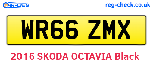 WR66ZMX are the vehicle registration plates.