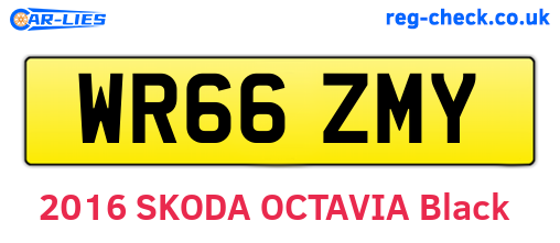 WR66ZMY are the vehicle registration plates.