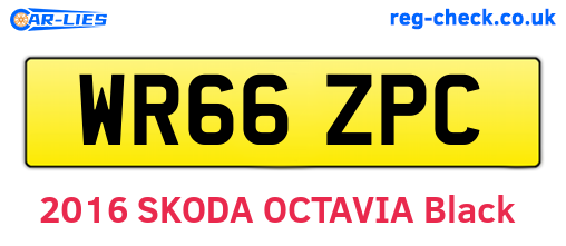 WR66ZPC are the vehicle registration plates.