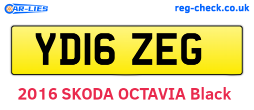 YD16ZEG are the vehicle registration plates.