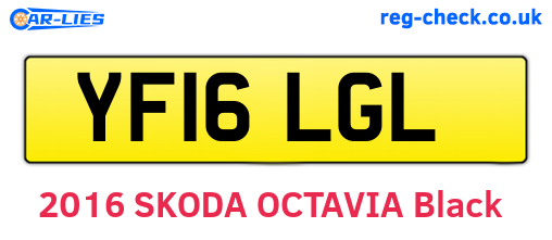 YF16LGL are the vehicle registration plates.