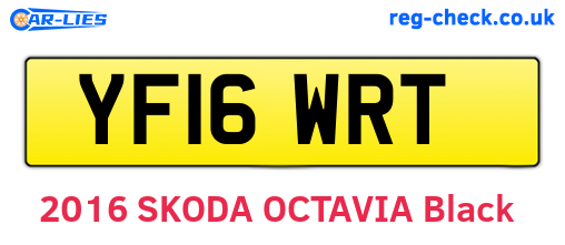YF16WRT are the vehicle registration plates.