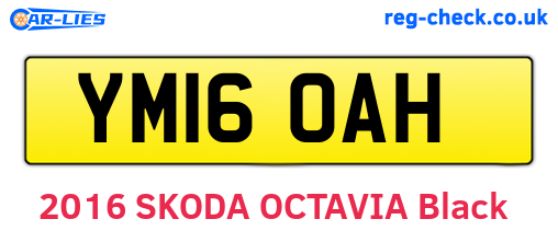 YM16OAH are the vehicle registration plates.