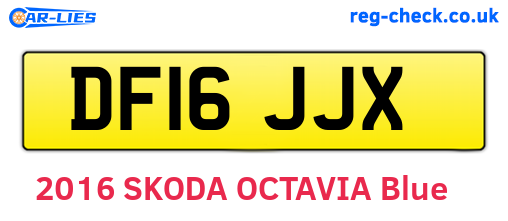 DF16JJX are the vehicle registration plates.