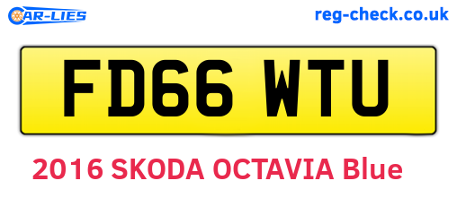FD66WTU are the vehicle registration plates.