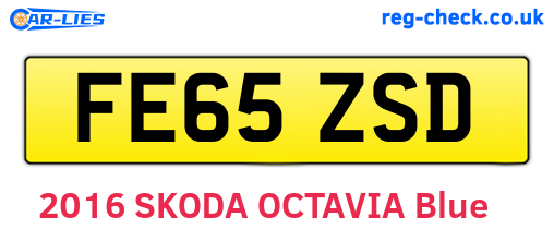 FE65ZSD are the vehicle registration plates.