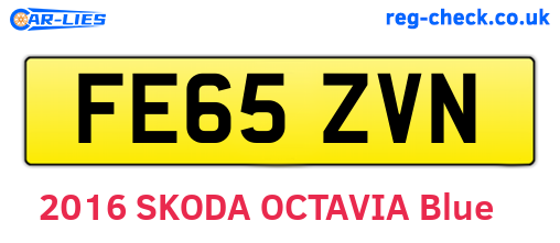 FE65ZVN are the vehicle registration plates.