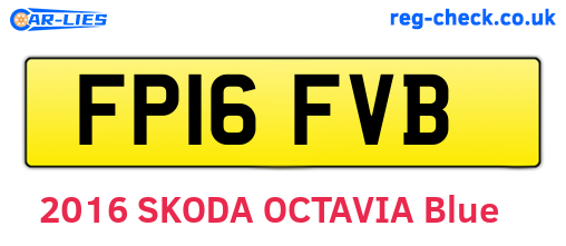 FP16FVB are the vehicle registration plates.