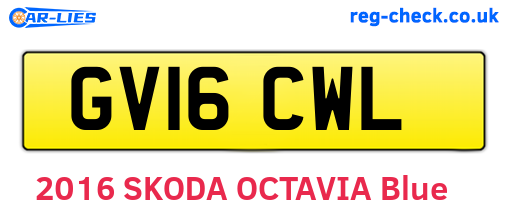 GV16CWL are the vehicle registration plates.