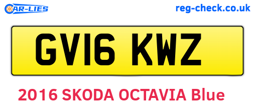 GV16KWZ are the vehicle registration plates.