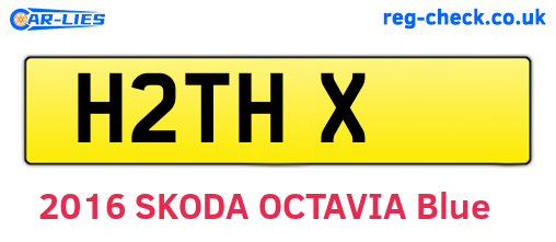 H2THX are the vehicle registration plates.